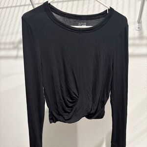 Offline by Aerie Twist Front Longsleeve Top, size Large